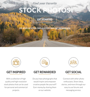 Stock photo web